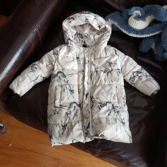GAP 3T Down Deer puffer coat parka length - Picture 2 of 5